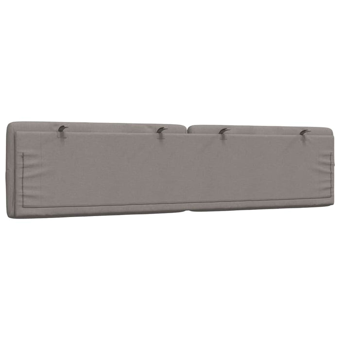 vidaXL Cuscino Testiera Tortora 200 cm in Tessuto