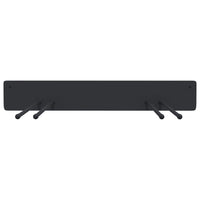 Portautensili da Giardino a Muro 8 pz Neri in Acciaio