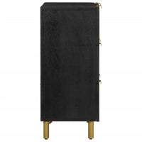 Credenze 2 pz Nere 60x33x75 cm in Legno Multistrato 3309992