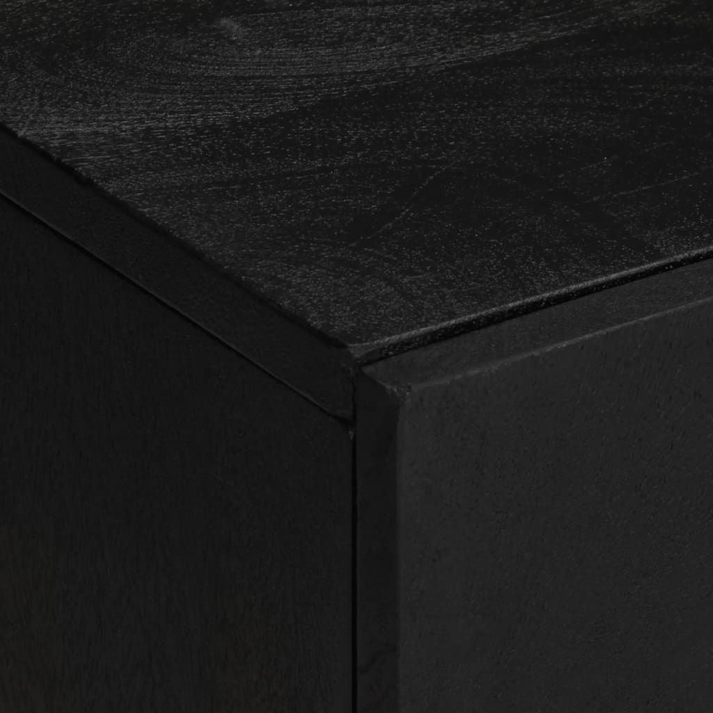 vidaXL Set Mobili da Bagno 2 pz Nero in Legno Multistrato