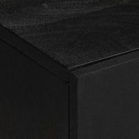 vidaXL Set Mobili da Bagno 2 pz Nero in Legno Multistrato