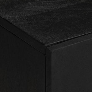 vidaXL Set Mobili da Bagno 2 pz Nero in Legno Multistrato