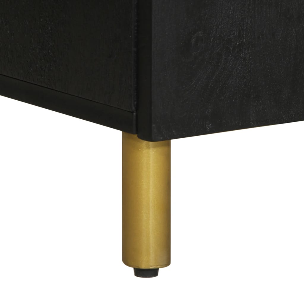 vidaXL Set Mobili da Bagno 2 pz Nero in Legno Multistrato