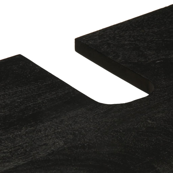 vidaXL Set Mobili da Bagno 3 pz Nero in Legno Multistrato