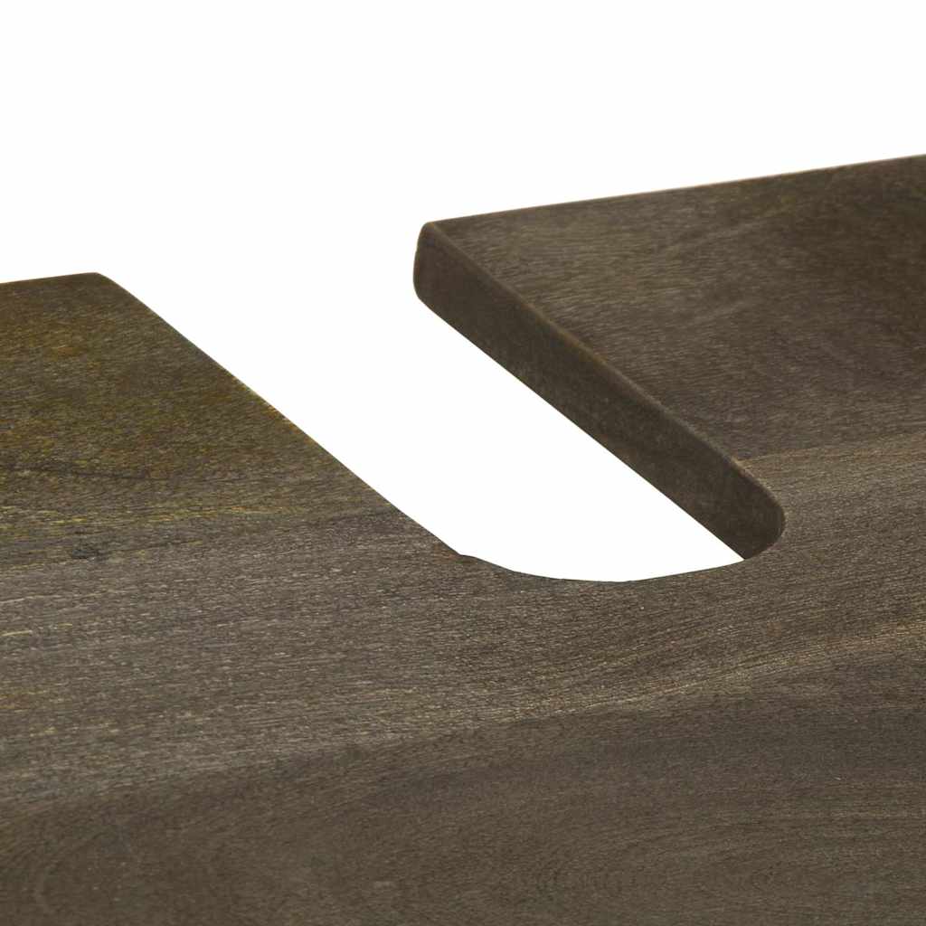 Set Mobili da Bagno 3 pz Nero in Legno Massello di Mango 3310001