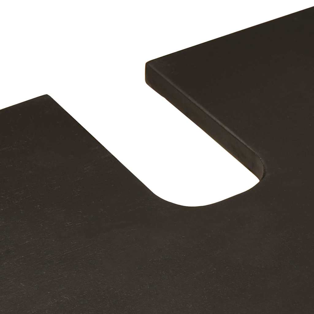 Set di mobili per il bagno 4 pcs Nero e Oro 38 x 33 x 160 cm 3310026