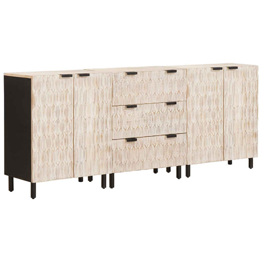 Credenza Finitura Bianco Lavato Legno di mango massello 3310029