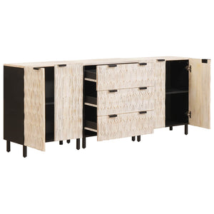 Credenza Finitura Bianco Lavato Legno di mango massello 3310029