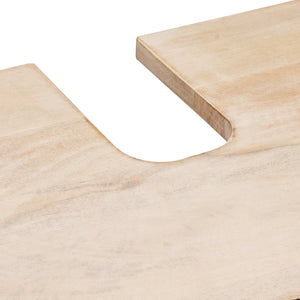 Set da Bagno Finitura Bianco Lavato Legno di mango massello 3310030