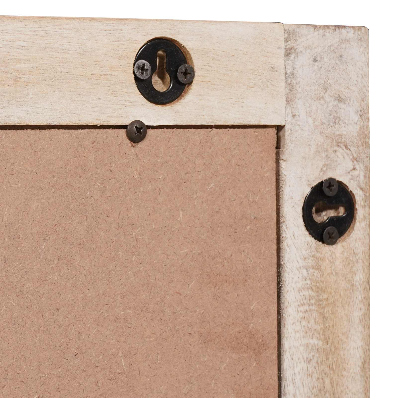 Set da Bagno Finitura Bianco Lavato Legno di mango massello 3310030