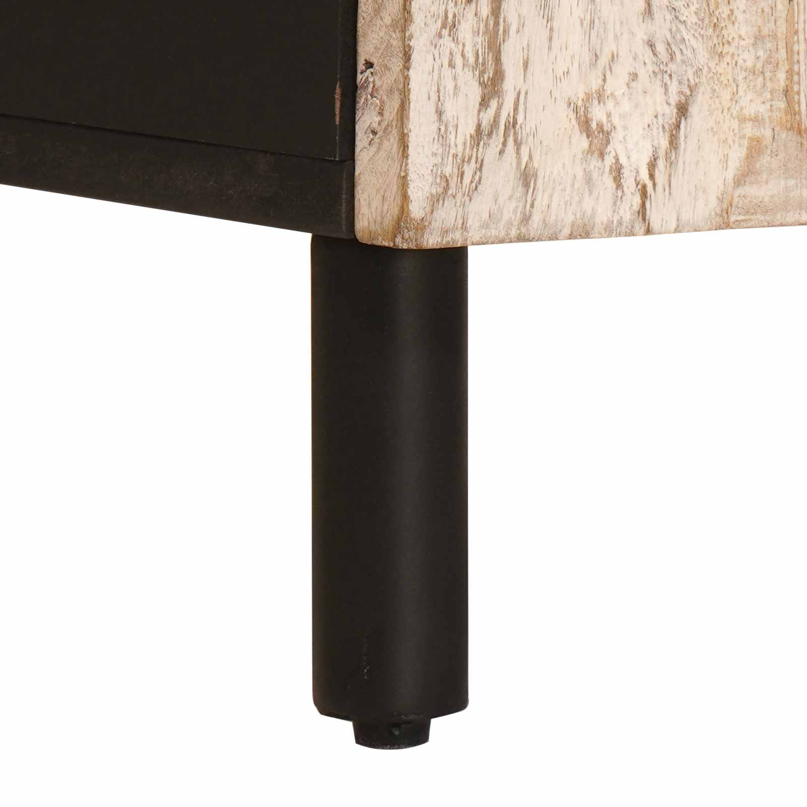 Set da Bagno Finitura Bianco Lavato Legno di mango massello 3310032