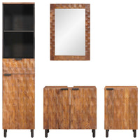Set da Bagno Acacia Marrone Winish Legno di mango massello 3310038