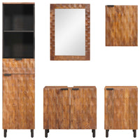 Set da Bagno Acacia Marrone Winish Legno di mango massello 3310039