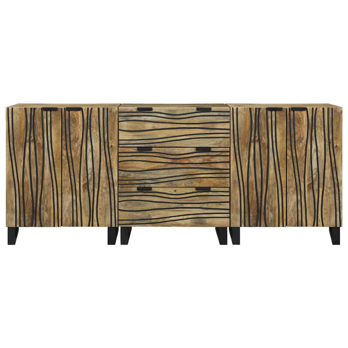 Set di mobili per il bagno 3 pcs Marrone 180 x 33 x 75 cm 3310041