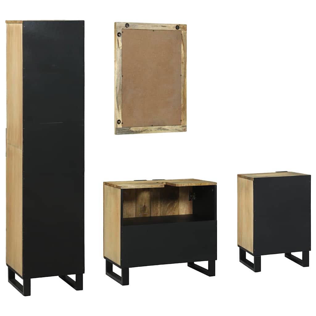 Set di mobili per il bagno 4 pcs Marrone 38 x 33 x 160 cm 3310044