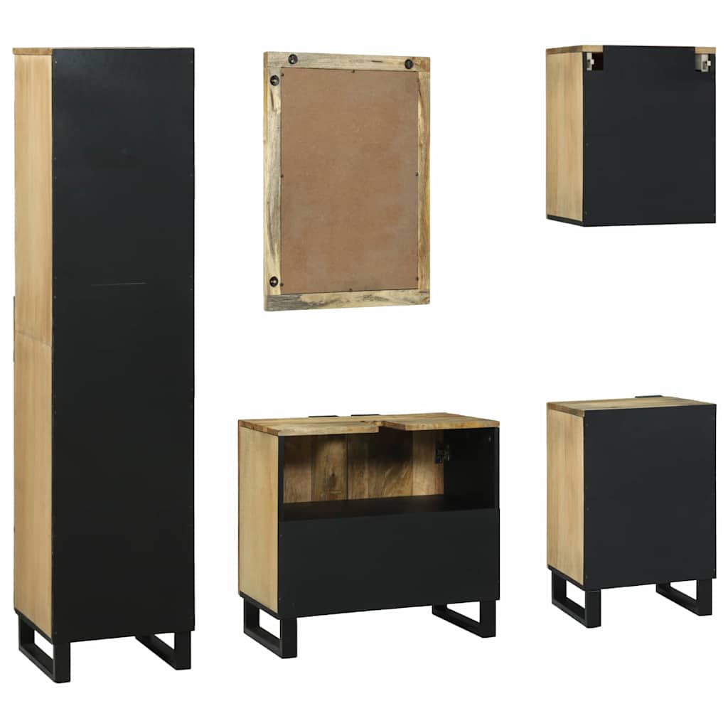 Set di mobili per il bagno 5 pcs Marrone 38 x 33 x 160 cm 3310045