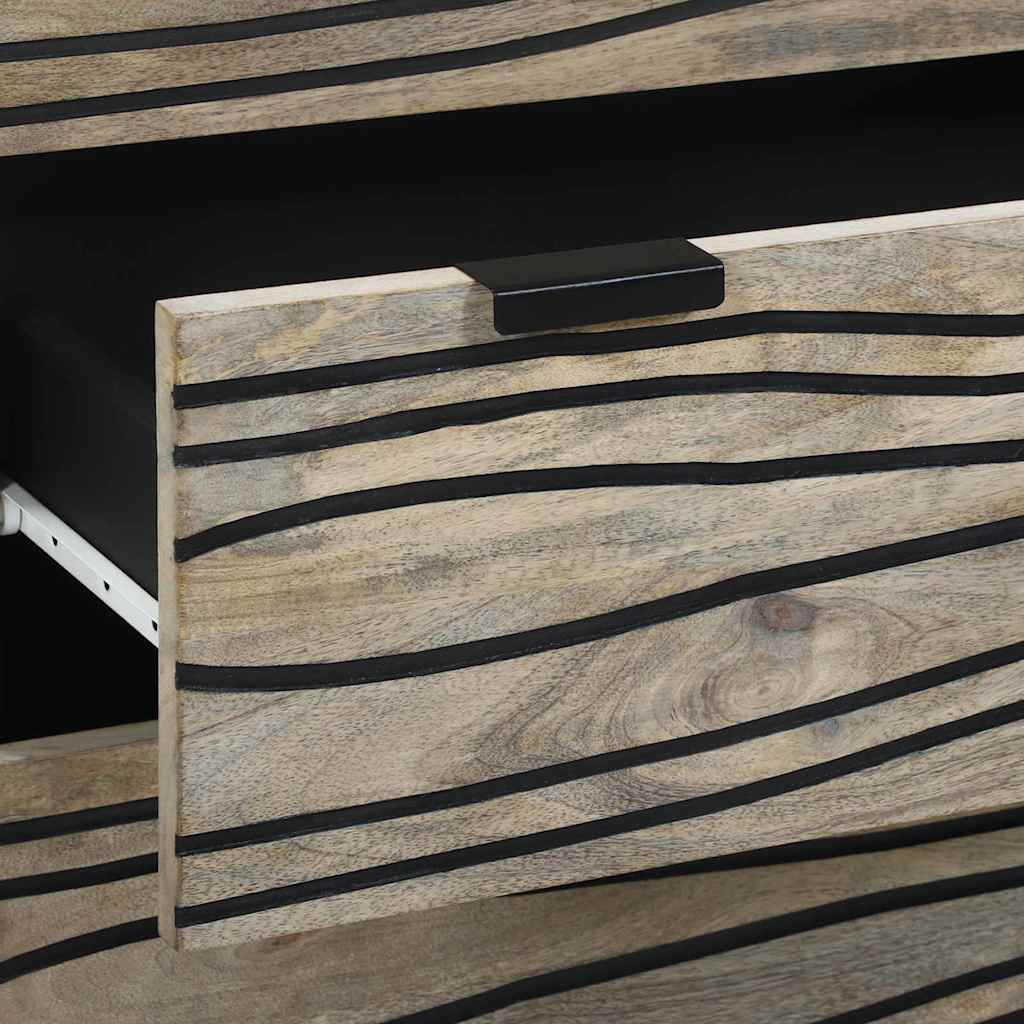 vidaXL Sideboards con cassetto 2 pcs Bianco 60 x 33.5 x 75 cm