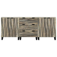 vidaXL Set di mobili per il bagno 3 pcs Bianco 180 x 33 x 75 cm