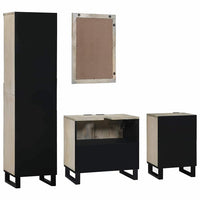 Set di mobili per il bagno 4 pcs Marrone noce 38 x 33 x 160 cm 3310050