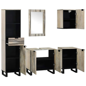 vidaXL Set di mobili per il bagno 5 pcs Marrone noce 38 x 33 x 160 cm