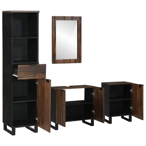 Set di mobili per il bagno 4 pcs Bianco 38 x 33 x 160 cm 3310056