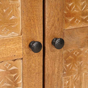 vidaXL Credenza 3 pcs Marrone 60 x 33 x 75 cm legno massello di mango