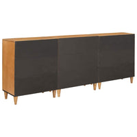 vidaXL Credenza 3 pcs Marrone 60 x 33 x 75 cm legno massello di mango