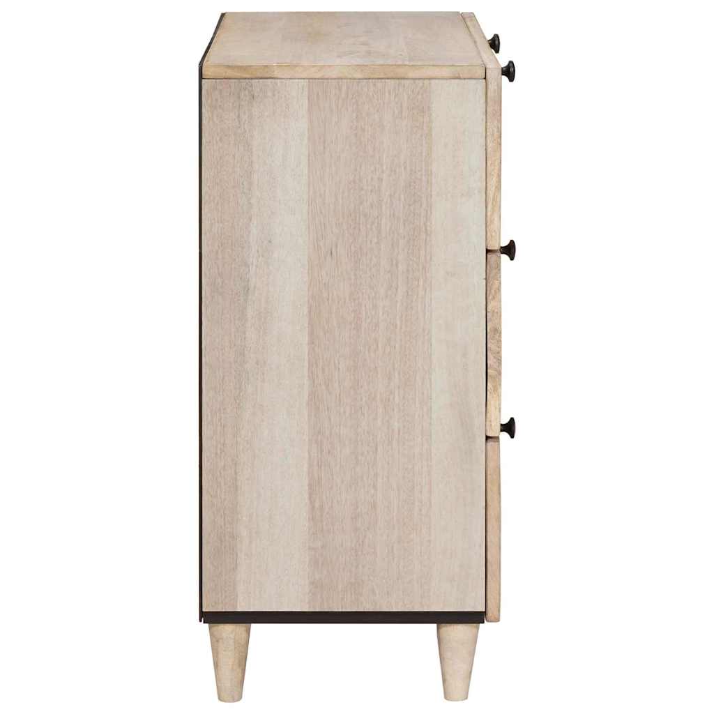 Credenza 3 pcs Bianco 60 x 33 x 75 cm legno massello di mango 3310071