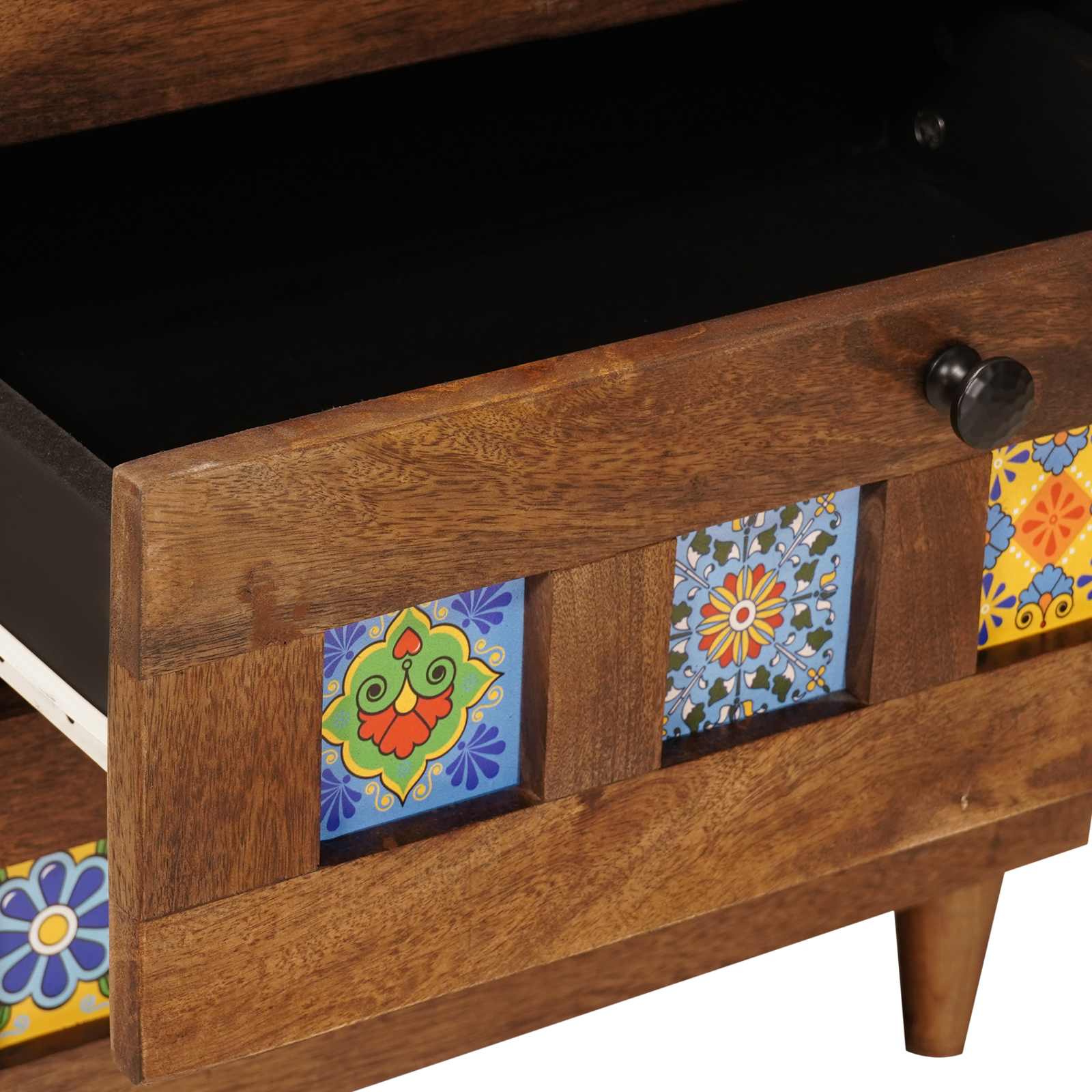 Credenza 2 pcs Noce 60 x 33,5 x 75 cm Legno di mango massello 3310088