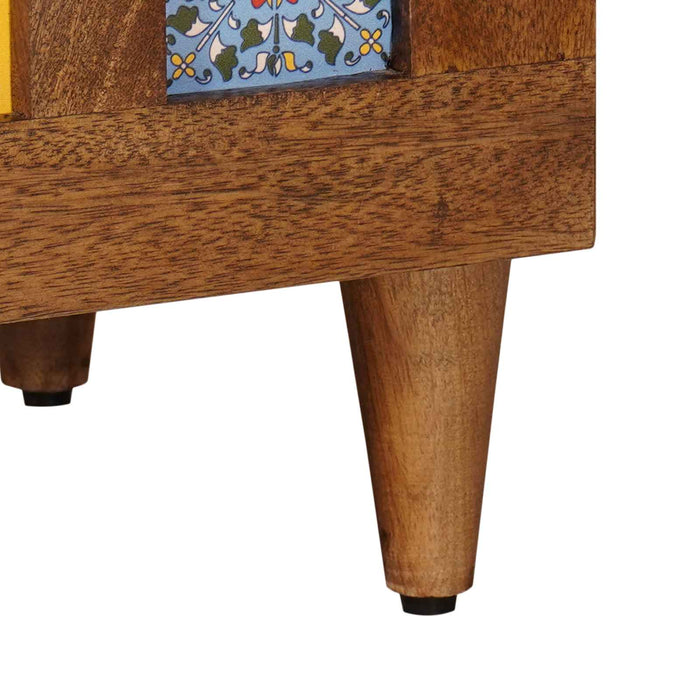 Credenza 2 pcs Noce 60 x 33,5 x 75 cm Legno di mango massello 3310088