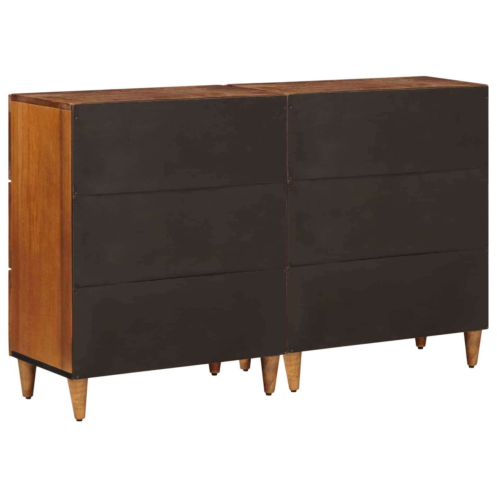 Credenza 2 pcs Noce 60 x 33,5 x 75 cm Legno di mango massello 3310088