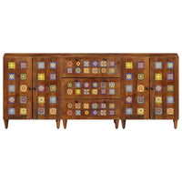 Credenza 3 pcs Noce Legno di mango massello 3310089