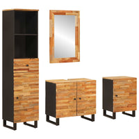 Set da Bagno con cassetto Naturale Legno di mango massello 3310104