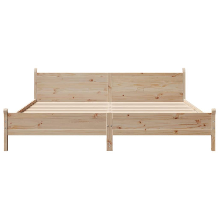 vidaXL Letto senza Materasso 200x200 cm in Legno Massello di Pino