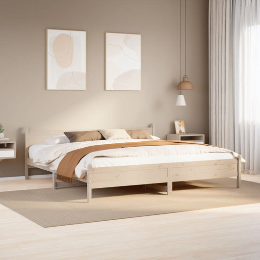 vidaXL Letto senza Materasso 200x200 cm in Legno Massello di Pino