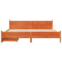 Letto senza Materasso Marrone Cera 180x200 cm in Legno di Pino 3309763