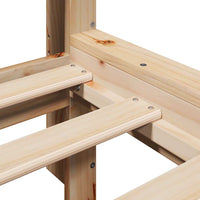 Letto Libreria senza Materasso-Struttura Letto con contenitore 160x200 cm in Legno di Pino 787568