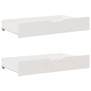 vidaXL Letto Libreria senza Materasso Bianco 140x200 cm Legno di Pino