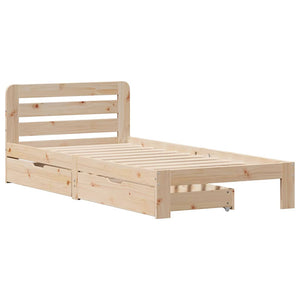 vidaXL Letto senza Materasso 90x200 cm in Legno Massello di Pino