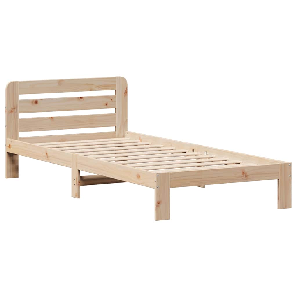 vidaXL Letto senza Materasso 90x200 cm in Legno Massello di Pino