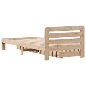vidaXL Letto senza Materasso 90x200 cm in Legno Massello di Pino
