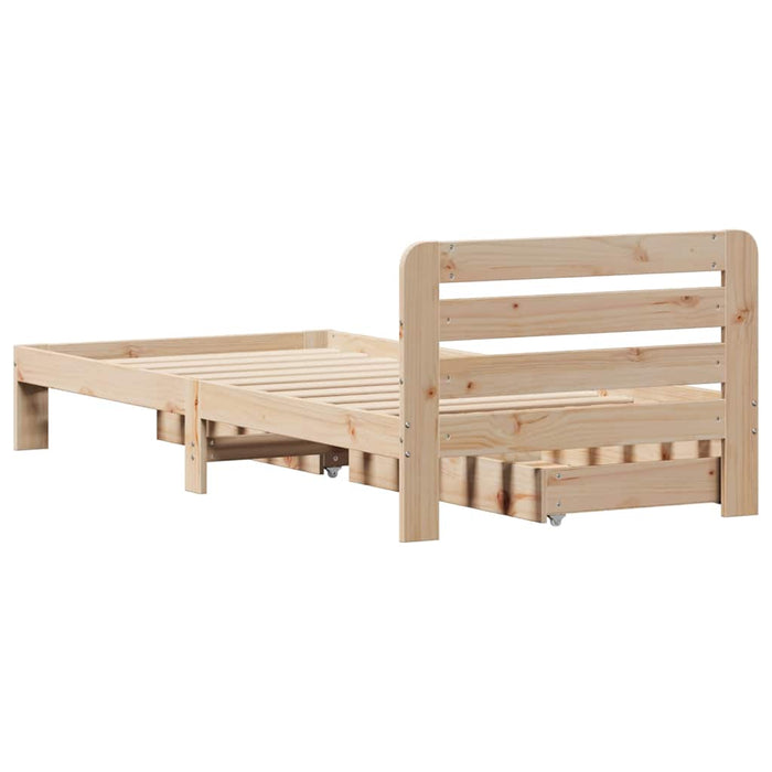 vidaXL Letto senza Materasso 90x200 cm in Legno Massello di Pino