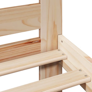 vidaXL Giroletto senza Materasso 200x200 cm in Legno Massello di Pino