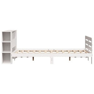 vidaXL Letto senza Materasso Bianco 135x190 cm Legno Massello di Pino