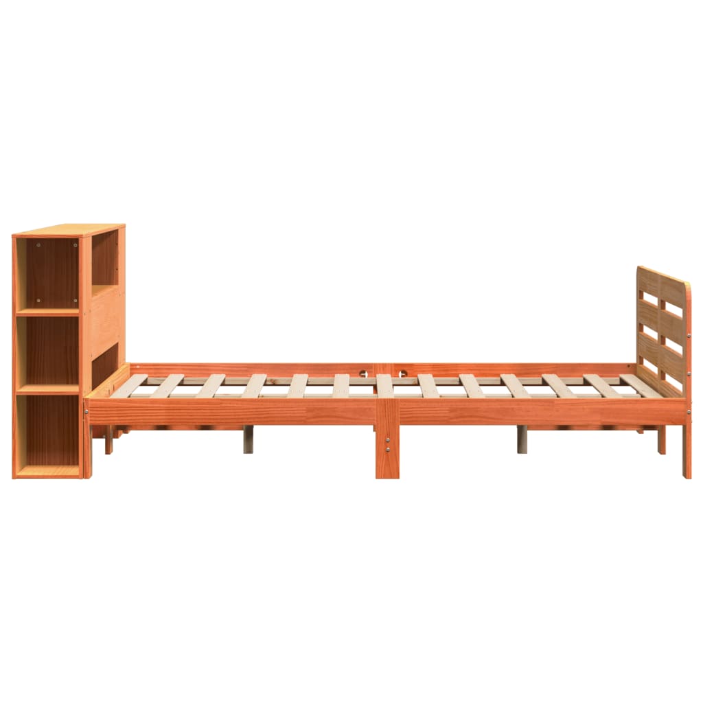 vidaXL Letto senza Materasso Marrone Cera 140x190 cm in Legno di Pino