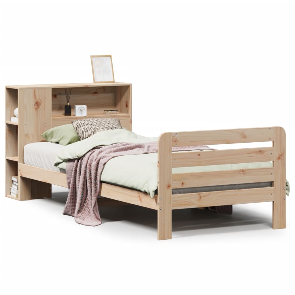 vidaXL Letto senza Materasso 75x190 cm in Legno Massello Pino