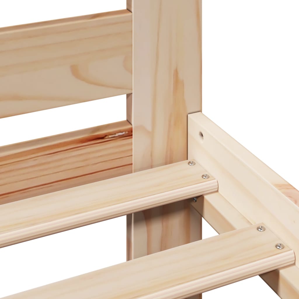 vidaXL Giroletto senza Materasso 140x200 cm in Legno Massello di Pino