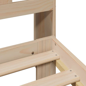 Letto Libreria senza Materasso-Struttura Letto con contenitore 180x200 cm in Legno di Pino 745892