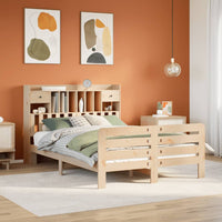 vidaXL Letto Libreria senza Materasso 140x190 cm in Legno di Pino