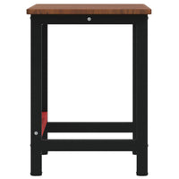 Banco Lavoro Marrone Scuro 100x60x81,5 cm Legno Massello Rovere 3309659